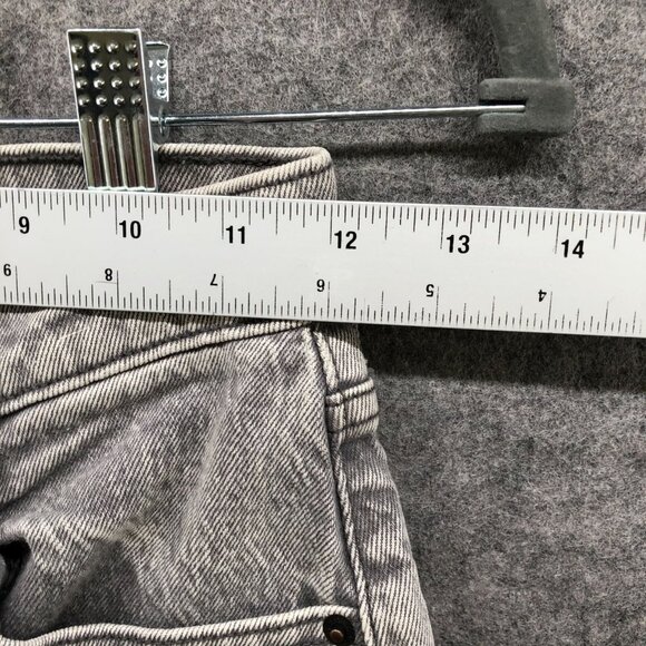 Abercrombie & Fitch 90s Ultra High Rise Curve Love Jeans Women 24/00S Gray Denim - Picture 6 of 10